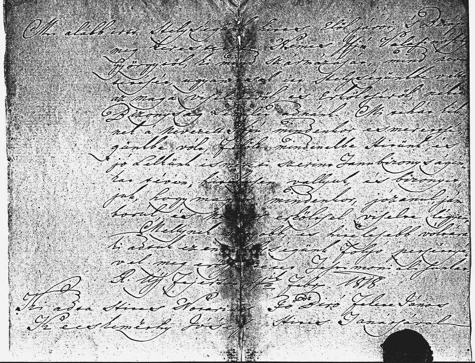 Volosinovszky Gyrgy bizonysglevele 3.